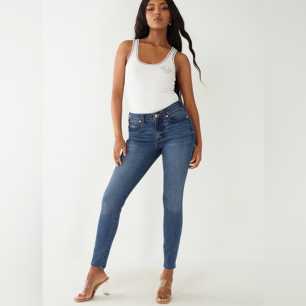 True Religion Jennie Big T Super Skinny Jean size 28